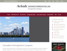 Tablet Screenshot of immigrationcanada.pro